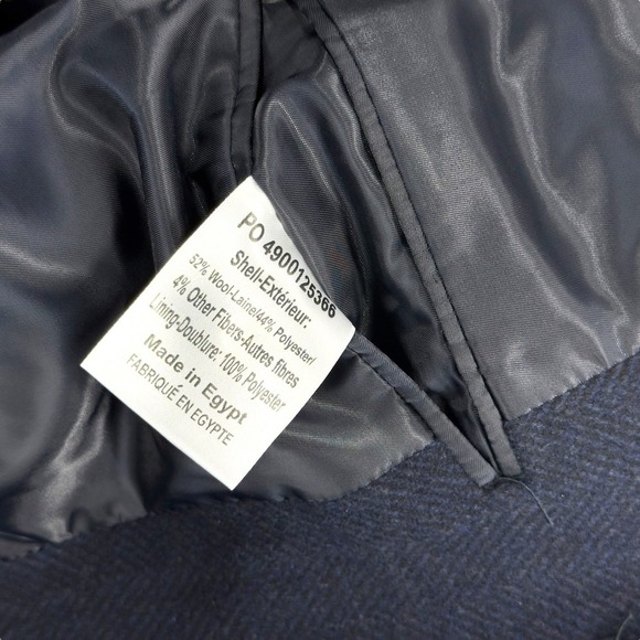 NWT Lauren Ralph Lauren Mens Luther Classic Fit Overcoat 38S in Midnight - $495 - Picture 9 of 14
